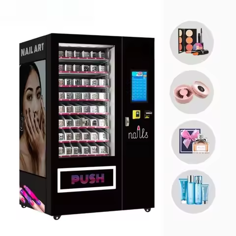 Customized 24 Hours Self Service Beautiful New Design Cosmetic Vending Machine for False Eyelashes, 