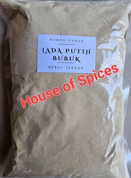 LADA PUTIH BUBUK BANGKA 1KG - LADA PUTIH BUBUK MURNI - LADA PUTIH