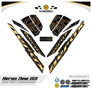 STICKER AEROX 155 NEW / MTF 54 / STRIPING AEROX CONNECTED / CYBER CITY CONECTED STICKER / STREPING /