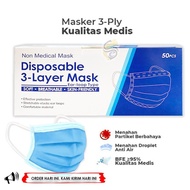 Termurah Masker 3 Ply / Masker 3 Layer / Masker Dewasa 3 Ply