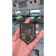 Name Tag Arm Rank Unit Blood Group Government Agencythai Size 6 x 8 Cm. Stick To The Doll's Feet Cha