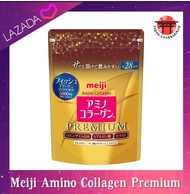 (สินค้าฉลากญี่ปุ่น) Meiji Collagen Premium 5000mg.เมจิ คอลลาเจน สูตรพรีมี่ยมสีทอง ขนาด 196 กรัม สำหรับ 28 วัน