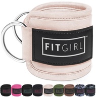 FITGIRL - Ankle Strap for Cable Machines and Resistance Bands, Work Out Cuff Attachment for Home & G