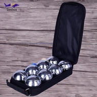 [Simhoa] Bocce Ball Gear 73mm Recreational Lawn Sports with Storage Bag Petanque Ball Lawn Game for 