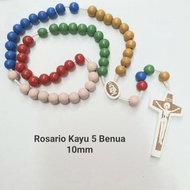Wooden rosary 5 times