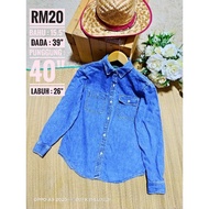 KEMEJA JEANS SIZE XS/S