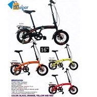 16 Inch 7 speed Folding Bike Foldable Road City Bicycle Cycling Mountain Adult Children Bicycle Basikal Lipat