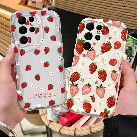 Strawberry Case For Huawei Honor 600 400 200 90 Lite 300 Pro X6D X9D X7D X9B X8C X8A X8B X7B X6A X6C