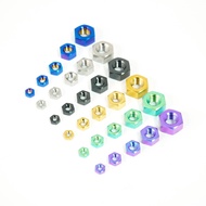 RTAMO Titanium Gr5 Hex Nut M3 M4 M5 M6 M8 Flange Nut Brake Lever Nut Sprocket Nut