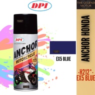 ANCHOR H212* H212 EX5 Blue EX5 Biru Motorcycle Series Can Spray Paint Cat Spray Tin 100% Original Honda EX5 DREAM C70