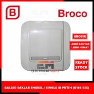 (WHOLESALE) Single Switch Broco Galleo IB White (G161-55S) Single Switch Inbow Embedded G161 55S Ori