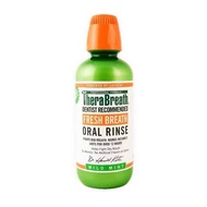 น้ำยาบ้วนปาก สูตรปราศจากแอลกอฮอล์ Mild Mint TheraBreath Oral Rinse 473ml