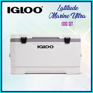 Igloo Latitude Marine Ultra 100Qt (94 Litre) Cooler Box Marine-Grade UV Protection for Boating Fishing Sea Voyage