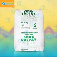 Bột Soda Dense Solvay Na2CO3 > 99.5%(25kg/bao) tẩy rửa công nghiệpxử lý nước thảităng độ PH nước