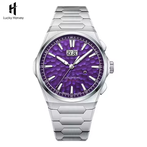 Lucky Harvey Limited Edition Hammer Pattern Chiming Men Watches Automatic Mechanical Self-sounding C