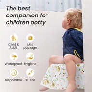 K-MART - 10張 3D 立體防水衛生坐廁套 廁所衛生坐墊紙 廁所衛生坐墊紙 公厠馬桶座墊紙 有效隔離細菌 Potty