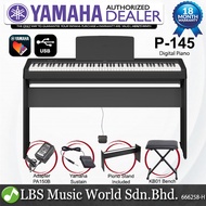 Yamaha P-145 88 Key Digital Piano with KB01 Keyboard Bench - Black (P145)