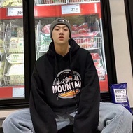 Ease Hoodie【M-8XL】Japanese Fashion Men's Hoodie Printed Sunset Pattern Oversized Loose Casual Comfor