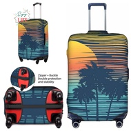 Palm Trees Travel Luggage Cover Protector Washable Baggage Covers 18-32 Inch Travel Suitcase