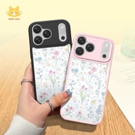 Hardcase Acrylic IP 17 PRO PROMAX IP 13 IP 15 A56 A35 A55 Casing Black Pink Aesthetic Flower Transpa