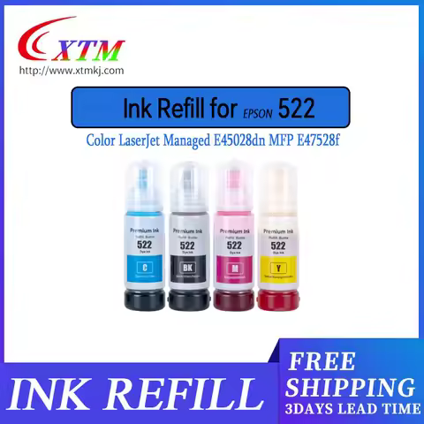 522 Ink Refill for Epson ET-1110 ET-1810 ET-2400 ET-2710 ET-2720 ET-2800 ET-2803 ET-2 laser liquid i