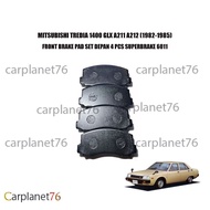 MITSUBISHI TREDIA 1400 GLX A211 A212 (1982-1985)FRONT BRAKE PAD SET DEPAN 4 PCS SUPERBRAKE 6011