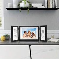 1pc Picture Frames Collage Hinged Folding Triple Photo Frames Home Decor For Wall Desktop Wedding Bi