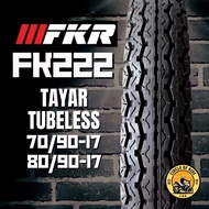 [2026] FKR FK222 Tayar Tubeless 70/90-17 80/90-17 ( TT DUNLOP ) BUNGA TT100