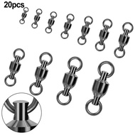 SD-20x Fising Ball Bearing Swivels Split Rings for Sea Fishing 0/1/2/3/4/5/6/7/8/9