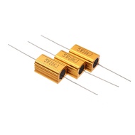 RX24-5W Gold Aluminum Shell Resistor 1/2/3/4/6/8/10/20R/100 Euro 1K 2.2K 4.7K 10K