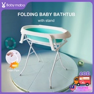 Foldable Baby Bath Tub with Stand Baby Shower Mandian Baby Bath Support Besen Mandi Baby Tub Mandi