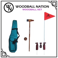 [MALAYSIA READY STOCK] WN Woodball Nation Set Mallet Ball Bag Flag Pole