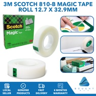 3M Scotch 810-B Magic Tape Roll | Tape with Dispenser - Invisible Matte  Photo Safe  Strong Adhesion