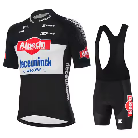 Alpecin Pro Cycling Jersey Sets Men Bib Shorts Bicycle Short Sleeve Bicicleta Clothing Bike Maillot 
