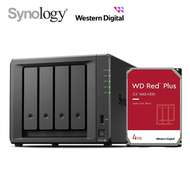 群暉 Synology DS923+ 網路儲存伺服器 搭【NAS碟紅標PLUS】WD 4TB(WD40EFPX)*2