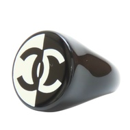 香奈兒可可標誌塑膠戒指（二手）