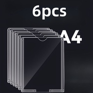 TEMU 2/3/4/5/6pcs High Quality Acrylic Double Layer Menu Display Stand For Restaurant Signage,back T