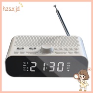 FM Clock Radio with Bluetooth Streaming Play LED Display Dual Alarm Clock 1500MAh Hi-Fi Speaker with Woofer Unit hzsxjdzz.sg