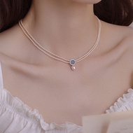 สร้อยคอสไตล์ไข่มุก S925 เงินสเตอร์ลิง