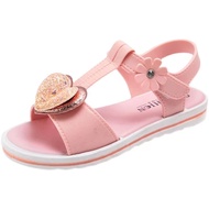 【M&C】 Cute Girl's shoe Girl's sandals soft sole shoes Princess peep toe Beach Shoes