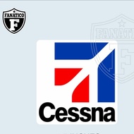 FANATICO CESSNA Aviation Aircraft Ticket Vinyl Sticker Travel Suitcase Waterproof Vinyl Sticker