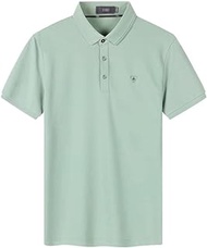 MMLLZEL Lapel Short-sleeved T-shirt Men Summer Loose And Breathable Business Casual POLO Shirt (Color : D, Size : L code)