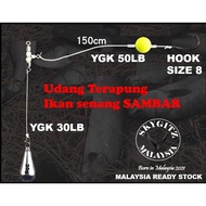 SKYGITZ MALAYSIA Perambut UMPAN HIDUP Hook and Pelampung and Ladung utk Memancing Ikan Siakap, Merah