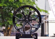 (4วง) ล้อแม็กลาย ก้านวาย/M21 ขอบ20 กว้าง 9.0 นิ้ว 6รู 139.7ออฟ15 GLOSS BK/YUSTA