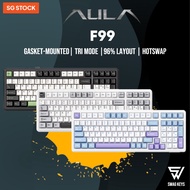 【SG】AULA F99 - EPOMAKER Tri Mode Hotswap Thocky Gaming Keyboard | Gasket Doubleshot PBT BT 2.4Ghz