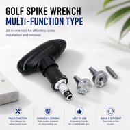 Golf shoe spike wrench multi-functional spike replacement tool premium type