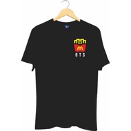 Dijual Baju T-shirt Kaos Viral logo Mcd The BTS meal Berkualitas