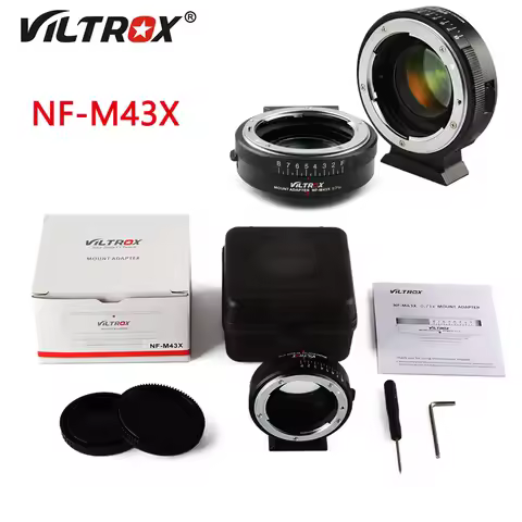 Viltrox NF-M43X Adapter Ring Reducer Speed Booster Turbo Aperture 0.71x For Nikon Lens to M4/3 Camer
