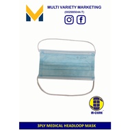 MVM - 3 ply M-CURE Headloop Medical face mask 50pcs / Box non woven fabric and meltblown non woven f