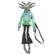 LOUIS VUITTONLV Friend 鱷魚皮斜背包，棉/皮革材質，灰/綠/黑配色，LV 1407 [二手] 成色極佳